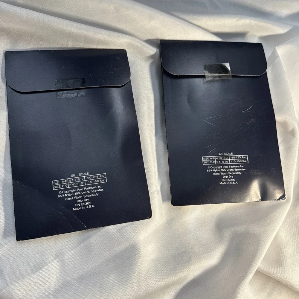 Vintage Ralph Lauren Sheer Lt. Taupe Pantyhose Size B-C New in Package Lot Of 2